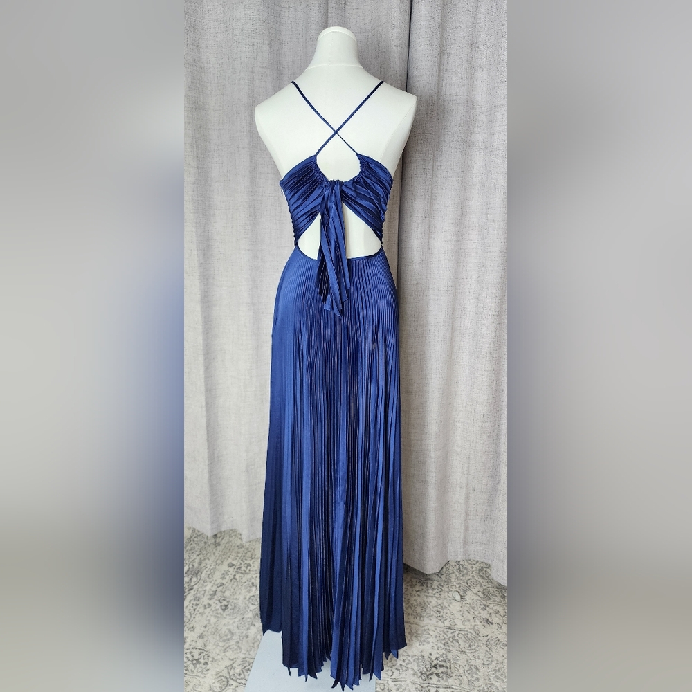 A.L.C Aries Satin Pleated Dress - Picture 10 of 13